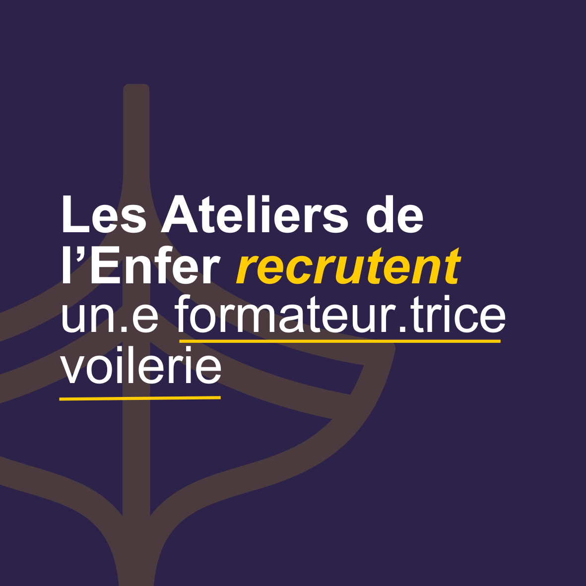 Les Ateliers de lEnfer recrutent 1 - Accueil - Quimper Brest Les Ateliers de lEnfer recrutent 1 - Accueil - Quimper Brest